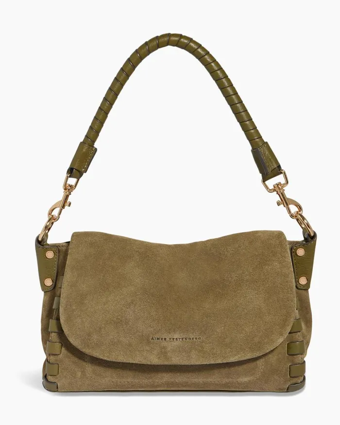Aimee Kestenberg Crossbody Bags Women Zen Convertible Crossbody Kelp Suede