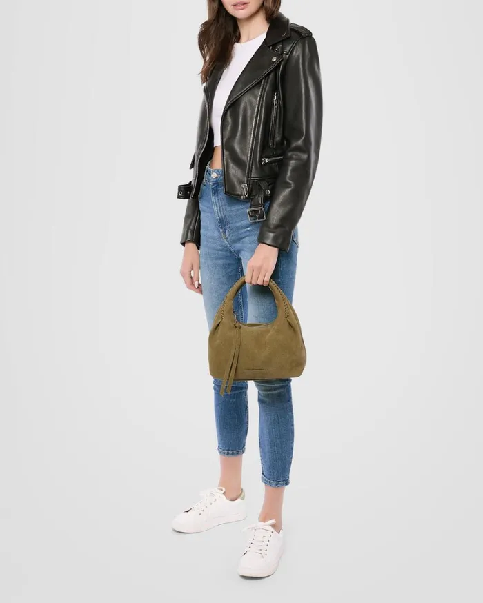 Aimee Kestenberg Satchels Women Aura Handheld Soft Olive Nubuck