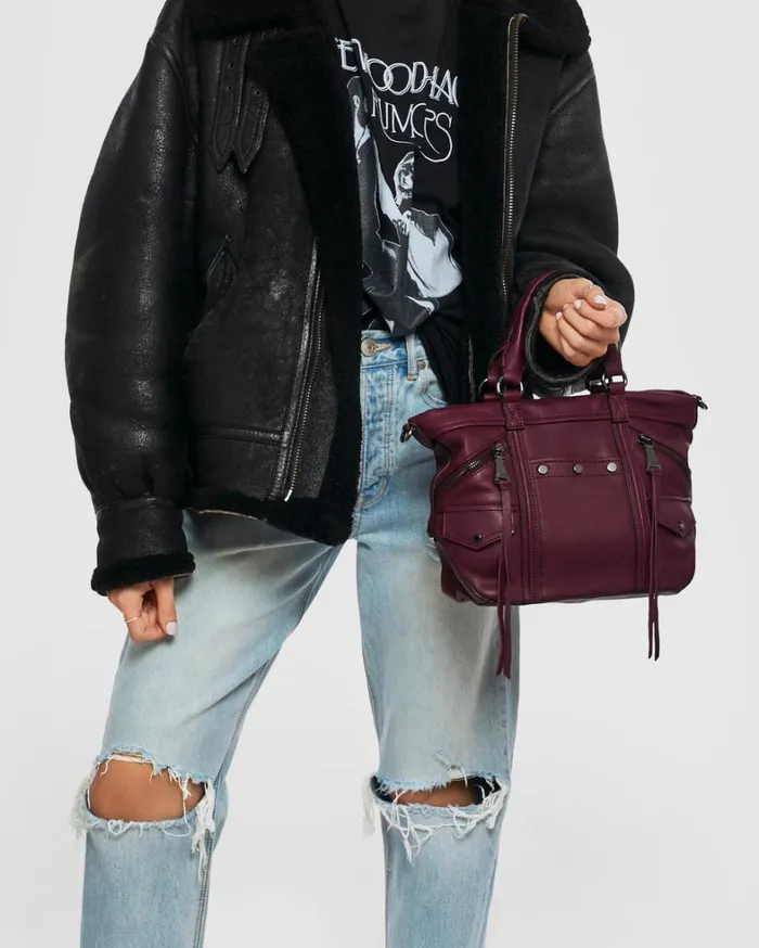 Aimee Kestenberg Tote Bags Women Fair Game Mini Convertible Tote Berry