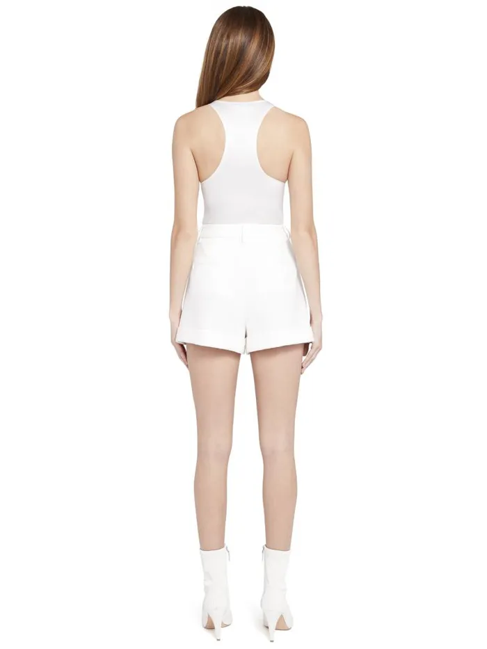 Alice Olivia HARMON RACERBACK SLIP TANK Black Women Tops