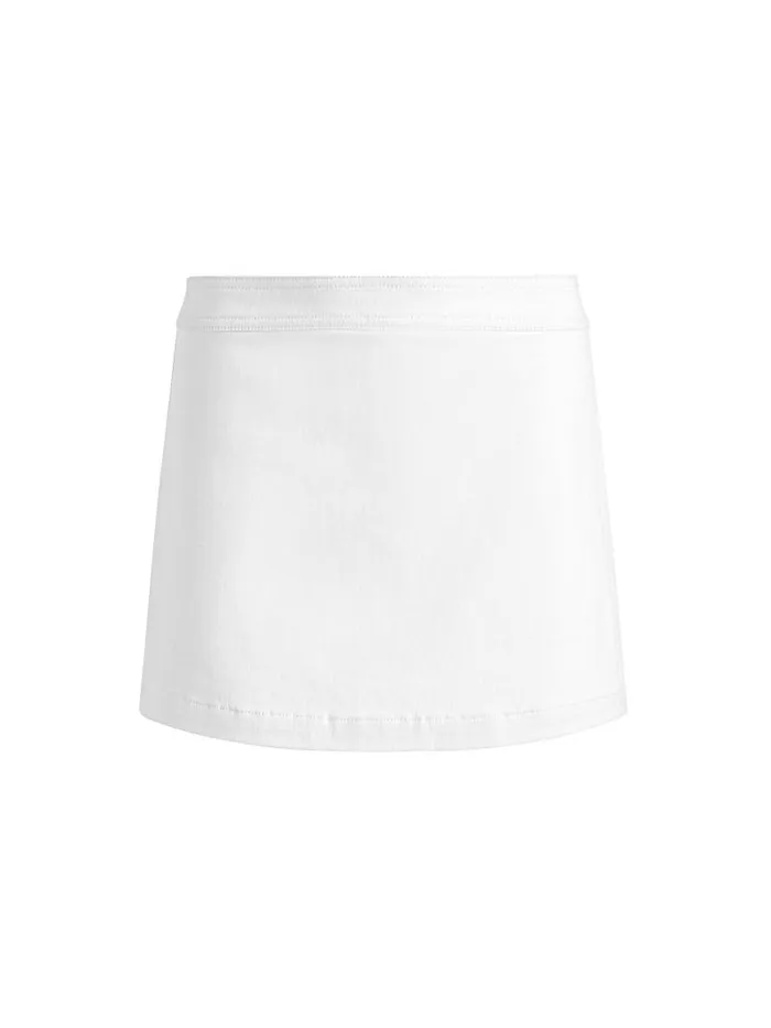 Alice Olivia LAKELYN DENIM SKORT Off White Women Skirts