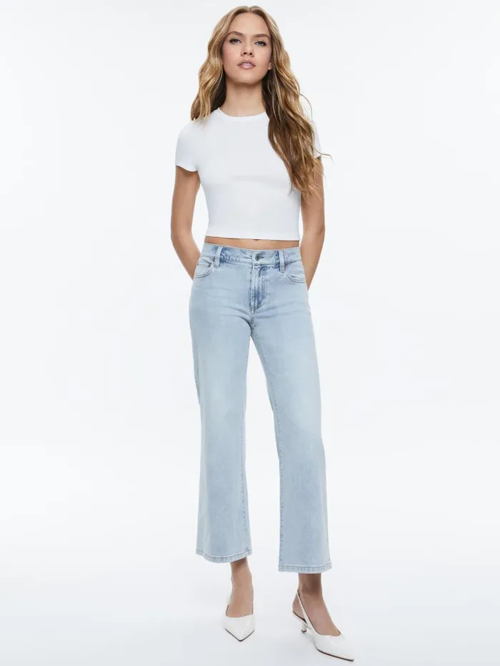 Alice Olivia ROXIE KICK FLARE JEAN Brooklyn Blue Women Jeans