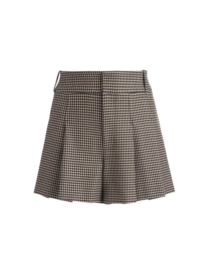 Alice Olivia SCARLET HIGH RISE FLUTTER SHORTS Camelblack Women Shorts