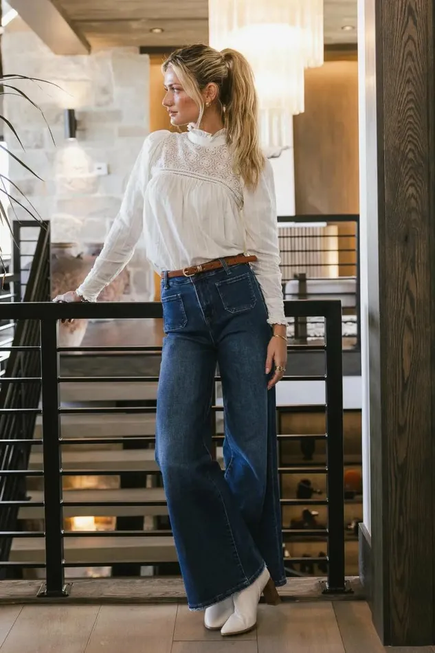 Anahi Lace Top In Cream Cream Women Bohme Tops