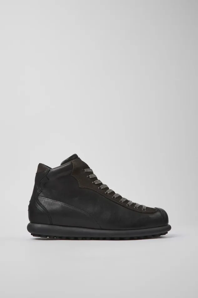 Ankle Boots Men Camper Pelotas Black Vegetable Tanned Leather Shoes Ankle Boots Men Camper Pelotas Black Vegetable Tanned Leather Shoes