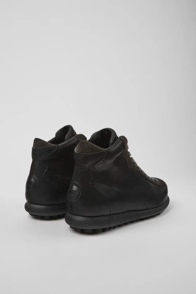 Ankle Boots Men Camper Pelotas Black Vegetable Tanned Leather Shoes Ankle Boots Men Camper Pelotas Black Vegetable Tanned Leather Shoes