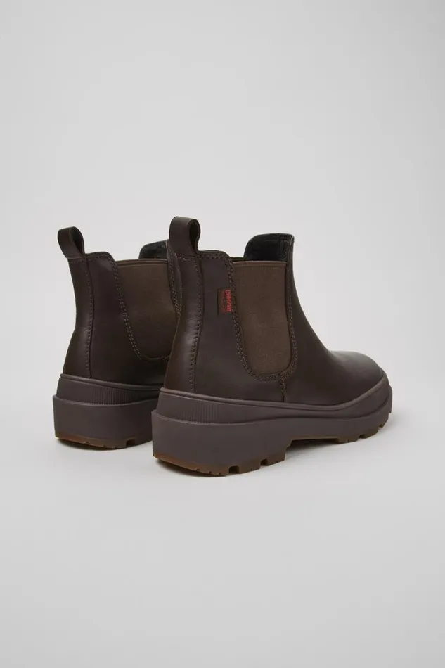 Ankle Boots Women Camper Brutus Trek HYDROSHIELD MICHELIN Brown Leather Ankle Boots