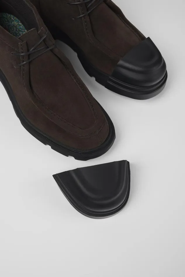 Ankle Boots Women Camper Junction Gray Nubuck Shoes Ankle Boots Women Camper Junction Gray Nubuck Shoes