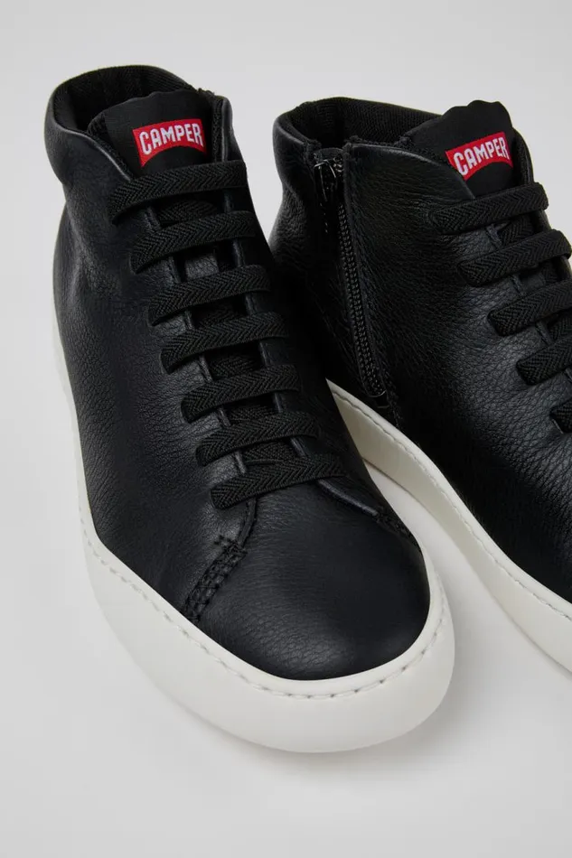 Ankle Boots Women Camper Peu Touring Black Leather Ankle Boots