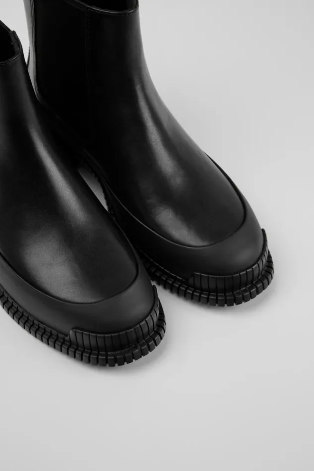 Ankle Boots Women Camper Pix Black Leather Ankle Boots