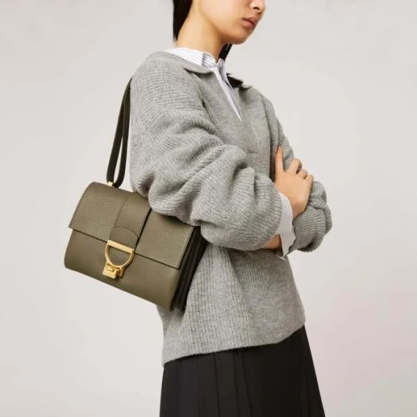 Arlettis Laurel Green Women Coccinelle Shoulder Bags Arlettis Laurel Green Women Coccinelle Shoulder Bags