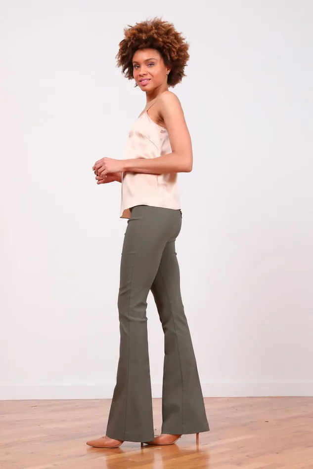 Avenue Montaigne BELLINI Signature Olive Green Women Pants Avenue Montaigne BELLINI Signature Olive Green Women Pants