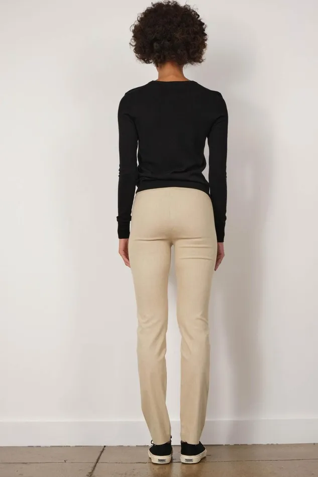 Avenue Montaigne BILLY Flannel Beige Women Pants Avenue Montaigne BILLY Flannel Beige Women Pants