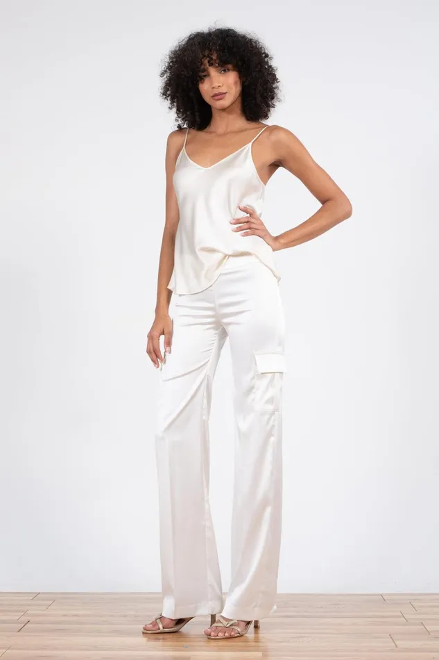 Avenue Montaigne ECLIPSE Satin Diamond Women Pants