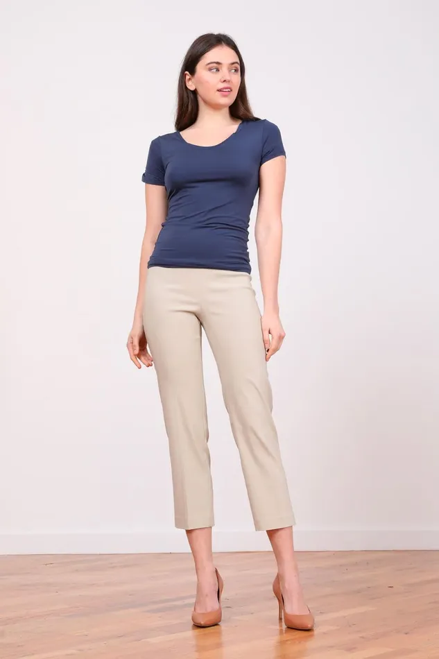 Avenue Montaigne EDITH Signature Beige Women Pants