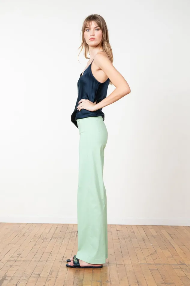 Avenue Montaigne FLAVIA Signature Celadon Women Pants Avenue Montaigne FLAVIA Signature Celadon Women Pants