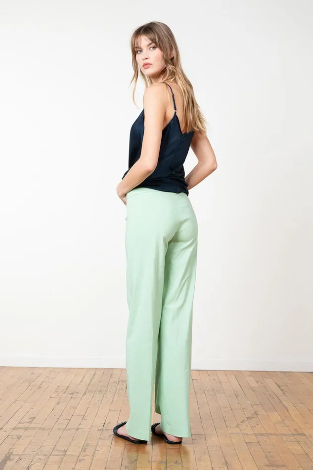 Avenue Montaigne FLAVIA Signature Celadon Women Pants Avenue Montaigne FLAVIA Signature Celadon Women Pants