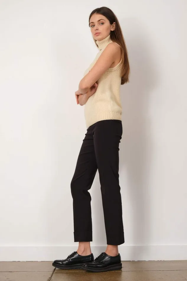 Avenue Montaigne FRANCO Signature Black Women Pants Avenue Montaigne FRANCO Signature Black Women Pants