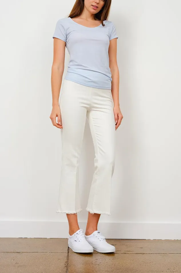 Avenue Montaigne LEO OffWhite Denim Women Pants