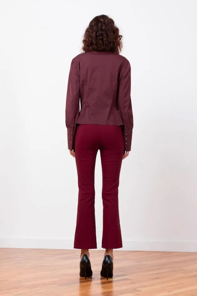 Avenue Montaigne LEO Signature Wine Women Pants Avenue Montaigne LEO Signature Wine Women Pants