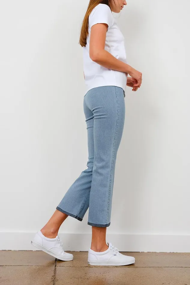 Avenue Montaigne LEO Striped Denim Women Pants Avenue Montaigne LEO Striped Denim Women Pants