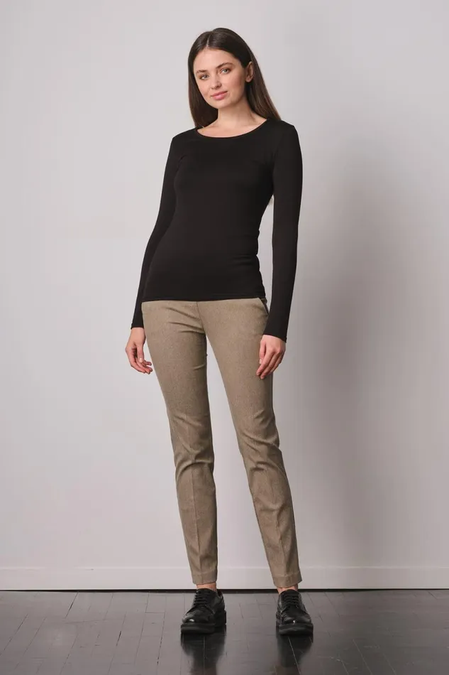 Avenue Montaigne LOUIS Chevron Beige Women Pants