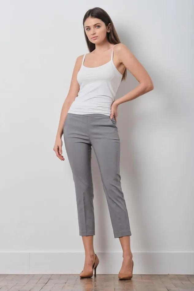 Avenue Montaigne LULU Signature Light Grey Women Pants
