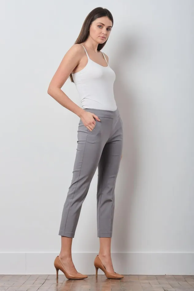 Avenue Montaigne LULU Signature Light Grey Women Pants Avenue Montaigne LULU Signature Light Grey Women Pants