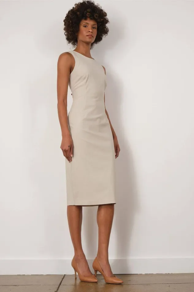 Avenue Montaigne ROMA Signature Beige Women Dresses