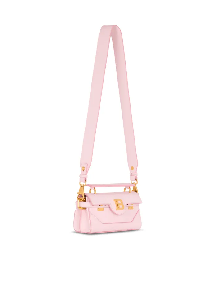 BBuzz 19 Bag In Grained PB Labyrinth Leather Pink Women Balmain Handbags