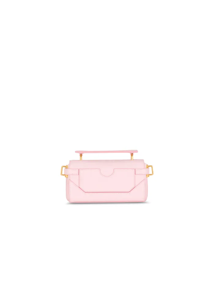 BBuzz 19 Bag In Grained PB Labyrinth Leather Pink Women Balmain Handbags