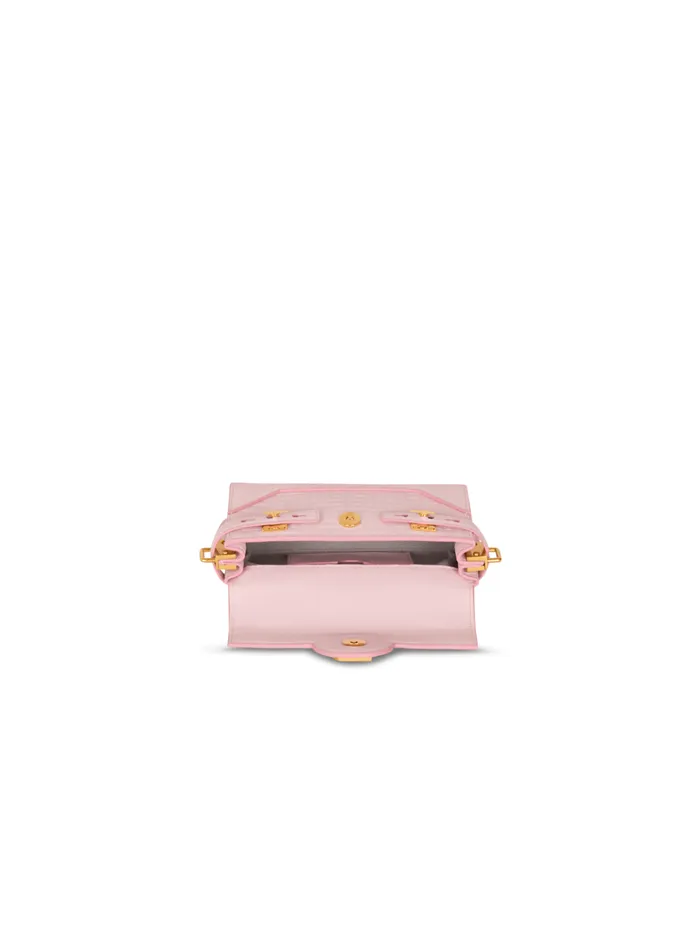 BBuzz 19 Bag In Grained PB Labyrinth Leather Pink Women Balmain Handbags