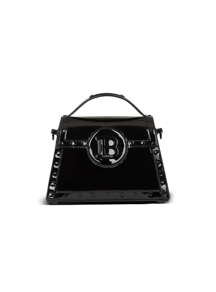 BBuzz Dynasty Bag In Patent Leather Black Women Balmain Handbags