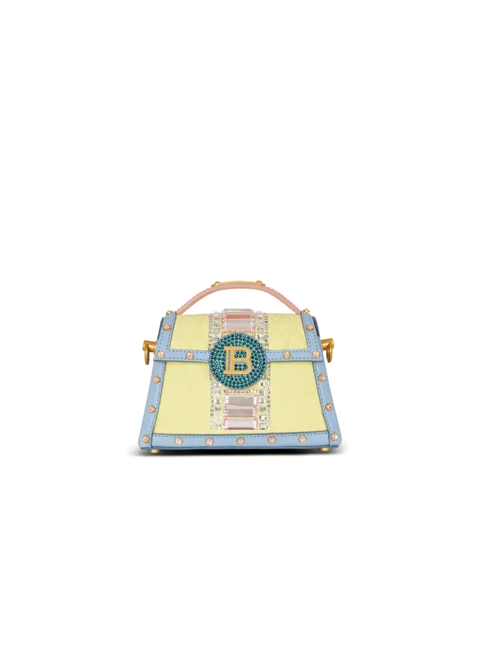 BBuzz Dynasty Small Suede Bag With Embroidery Multicolor Women Balmain Handbags