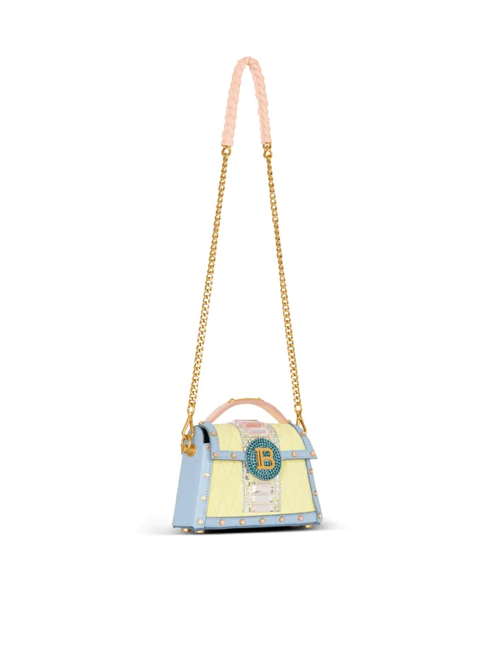 BBuzz Dynasty Small Suede Bag With Embroidery Multicolor Women Balmain Handbags