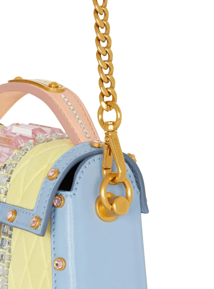 BBuzz Dynasty Small Suede Bag With Embroidery Multicolor Women Balmain Handbags