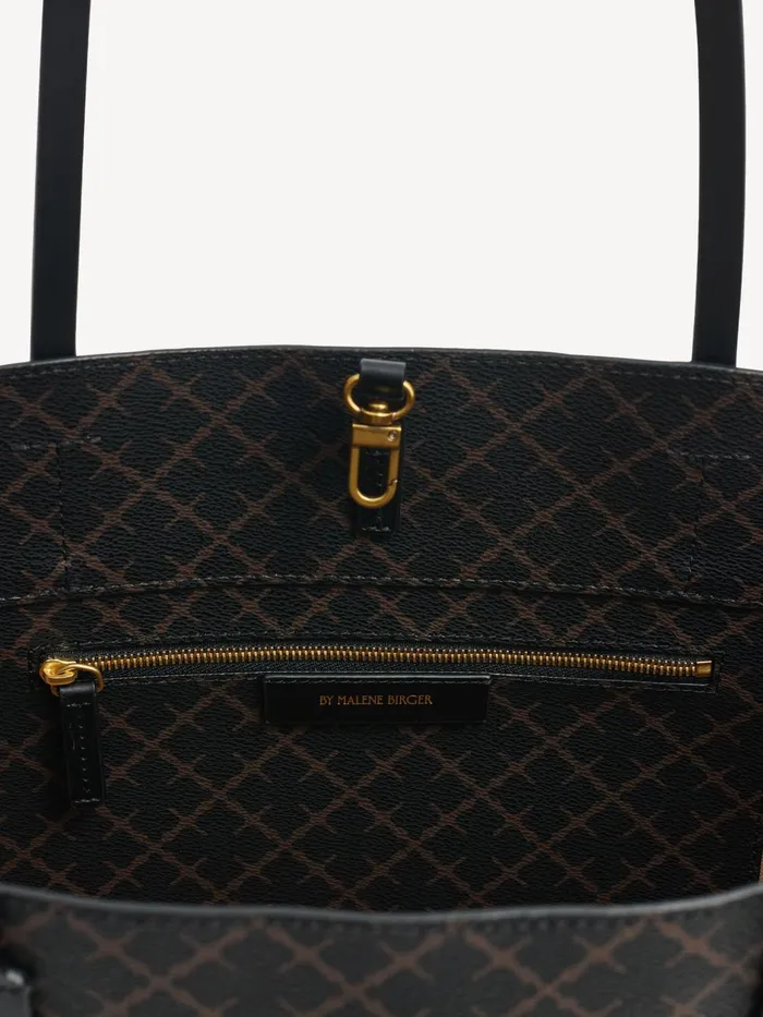 Bags Women By Malene Birger Abigail Printed Tote Bag Dark Chokolate Bags Women By Malene Birger Abigail Printed Tote Bag Dark Chokolate