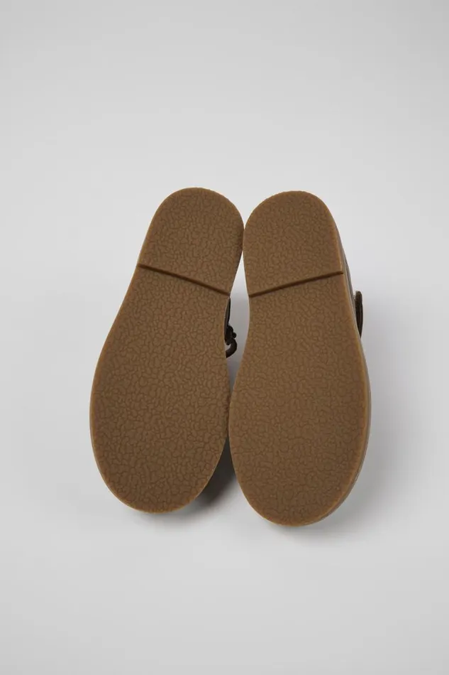 Ballerinas Kids Camper Twins Brown And Green Leather Ballerinas Ballerinas Kids Camper Twins Brown And Green Leather Ballerinas