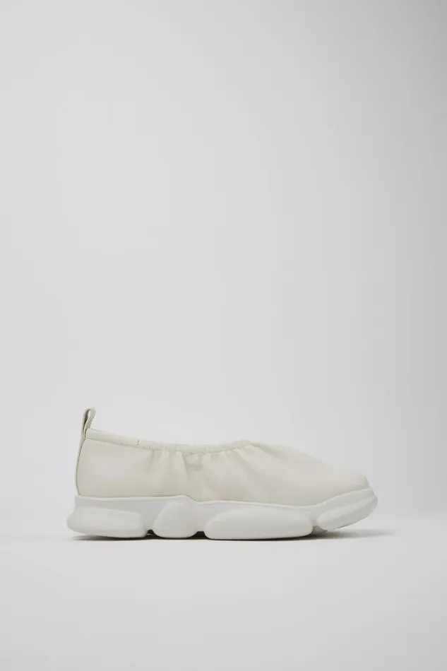 Ballerinas Women Camper Karst White Leather Shoe Ballerinas Women Camper Karst White Leather Shoe