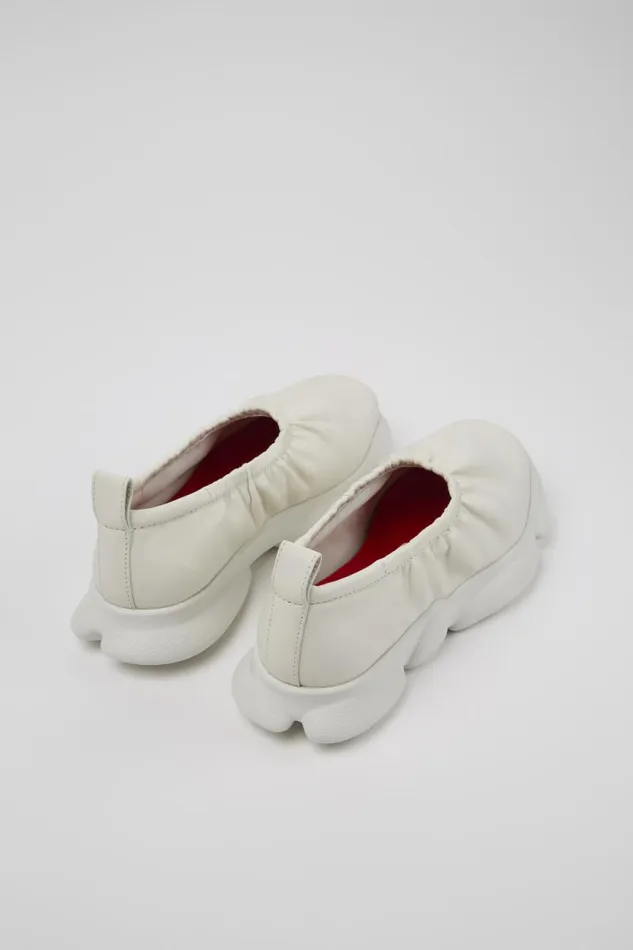 Ballerinas Women Camper Karst White Leather Shoe Ballerinas Women Camper Karst White Leather Shoe
