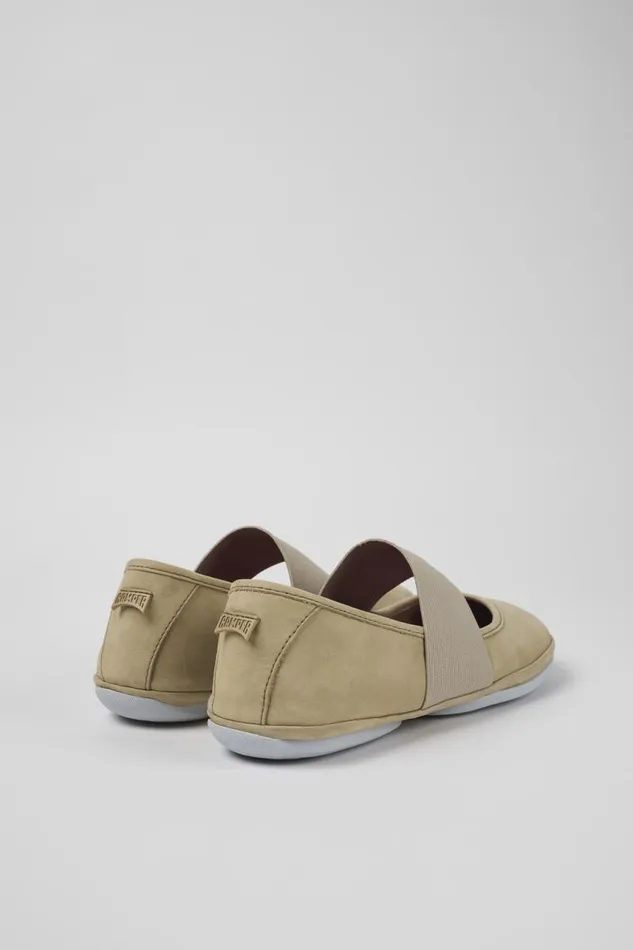 Ballerinas Women Camper Right Beige Nubuck Mary Jane Ballerinas Women Camper Right Beige Nubuck Mary Jane
