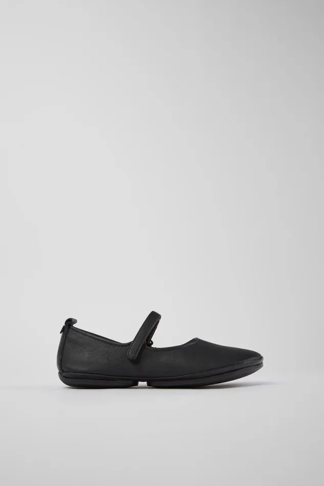 Ballerinas Women Camper Right Black Leather Shoes Ballerinas Women Camper Right Black Leather Shoes