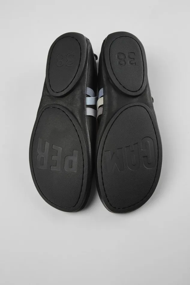 Ballerinas Women Camper Twins Black Leather Ballerina Ballerinas Women Camper Twins Black Leather Ballerina