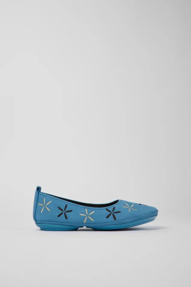 Ballerinas Women Camper Twins Blue Nubuck Ballerinas Ballerinas Women Camper Twins Blue Nubuck Ballerinas