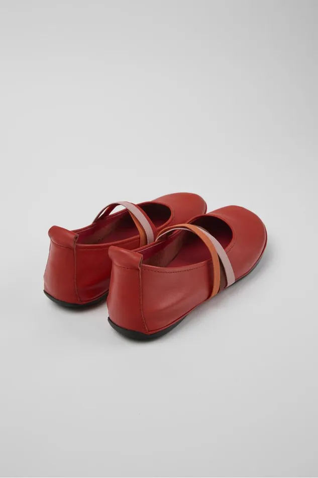 Ballerinas Women Camper Twins Red Leather Ballerina Ballerinas Women Camper Twins Red Leather Ballerina