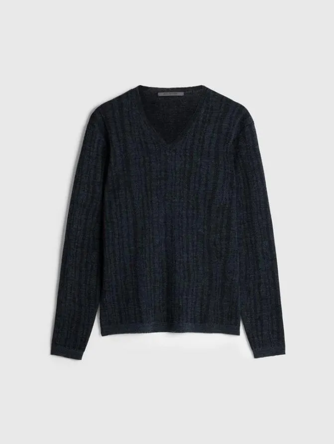 BANDERA VNECK Navy Clothing John Varvatos Sweaters