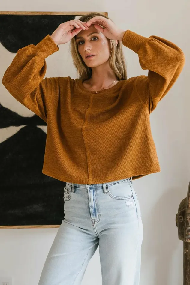Beck Knit Top Camel Women Bohme Tops