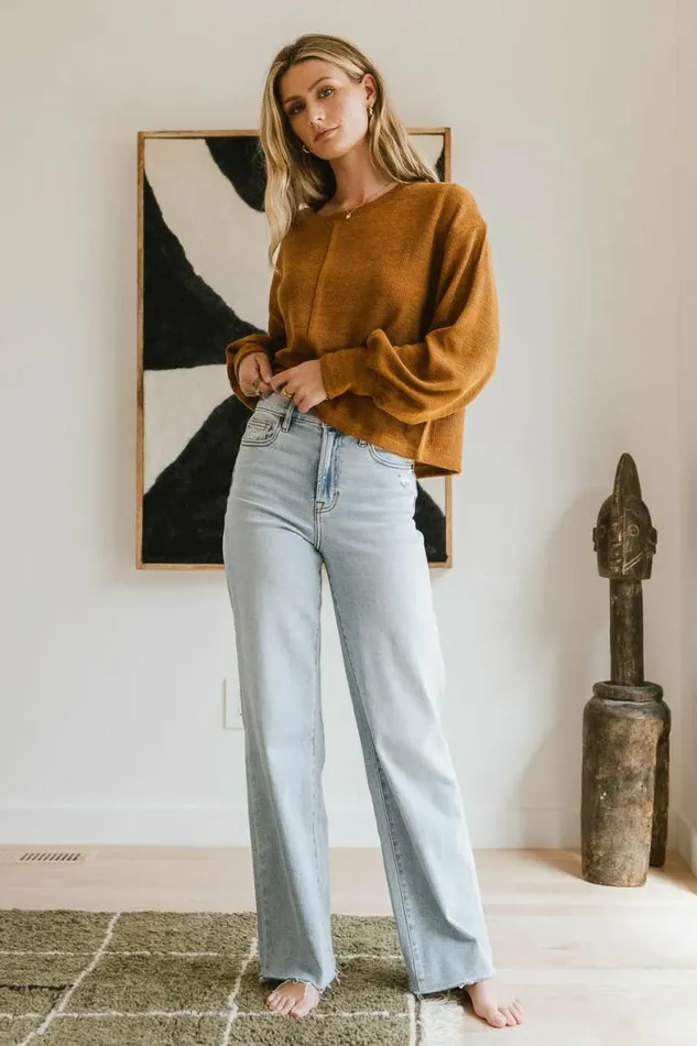 Beck Knit Top Camel Women Bohme Tops
