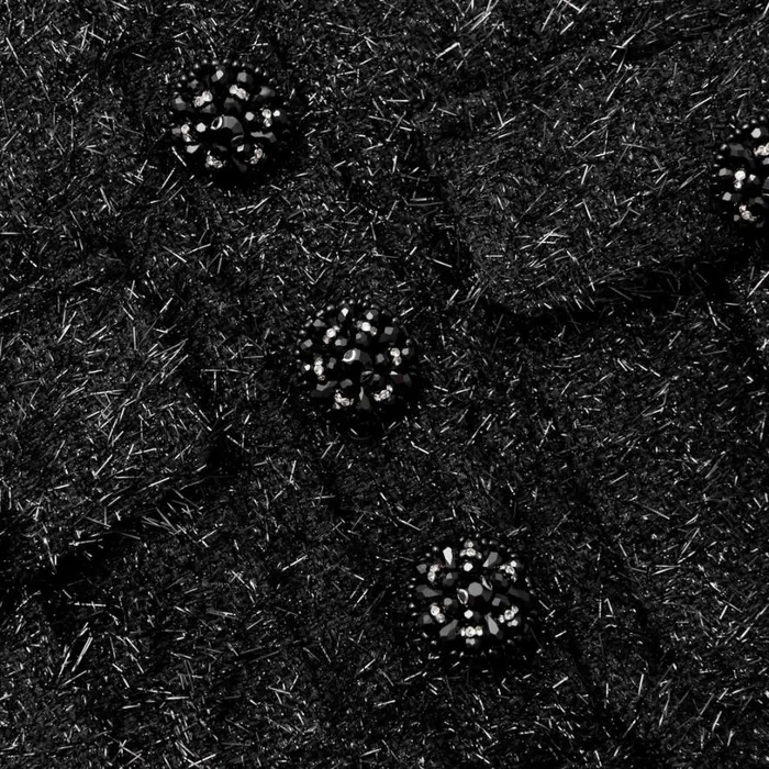 Black Tinsel Boucle Top Women Self Portrait Tops Black Tinsel Boucle Top Women Self Portrait Tops