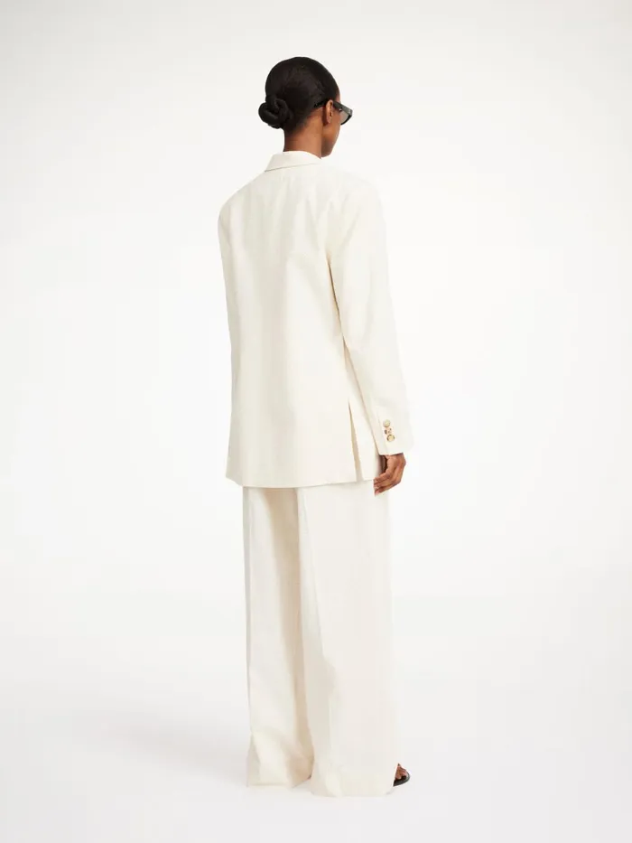 Blazers Women By Malene Birger Ophie Singlebreasted Blazer Soft White Blazers Women By Malene Birger Ophie Singlebreasted Blazer Soft White